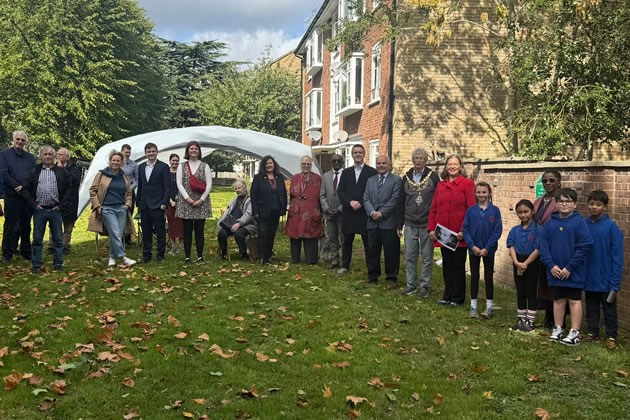 School children and local residents joined the event 