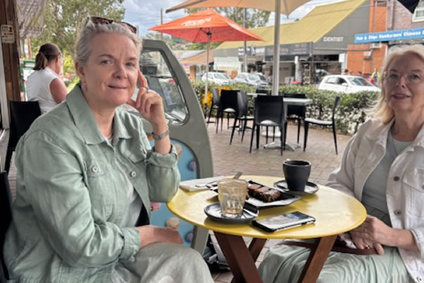 Charmaine and Anne left England thirty years ago