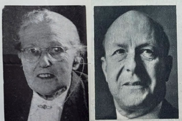 Left: Eileen Lecky. Right: Dr Nevil Leyton