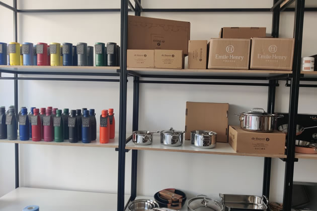 The shop’s cookware is made from chemical free non-toxic materials