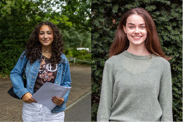 Ann Claire Herr (left) and Imogen Whelan (right) 