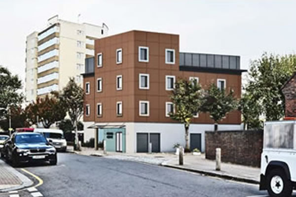 Visualisation of planned enablement centre on Felsham Road