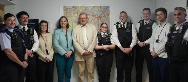 At the launch of the Roehampton touchdown space 