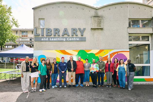 The 'Four Season' mural was unveiled after the parade 