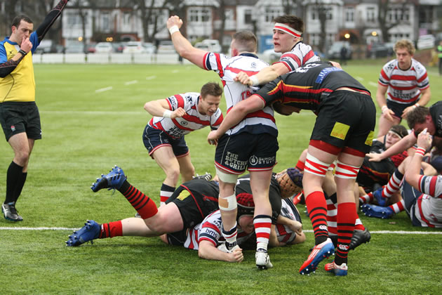 Adam Frampton touches down for Park’s winning try