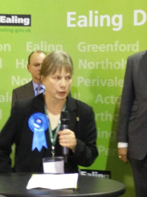 Angie Bray conceding defeat