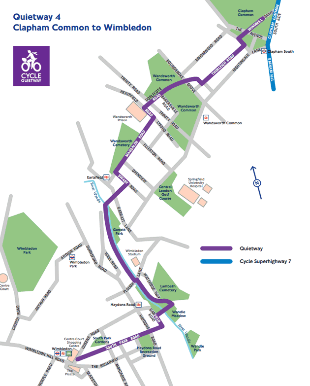 Cycle Quietway Is Planned From Wimbledon To Clapham Common