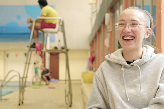 Chloe says the scheme helps her visit her local swimming pool with her children
